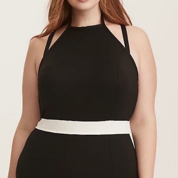 Torrid Black and White Stripe High Neck Multi-Strap Swimsuit 3X NWT - Picture 13 of 13